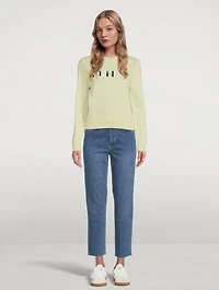 Merino Wool Logo Sweater