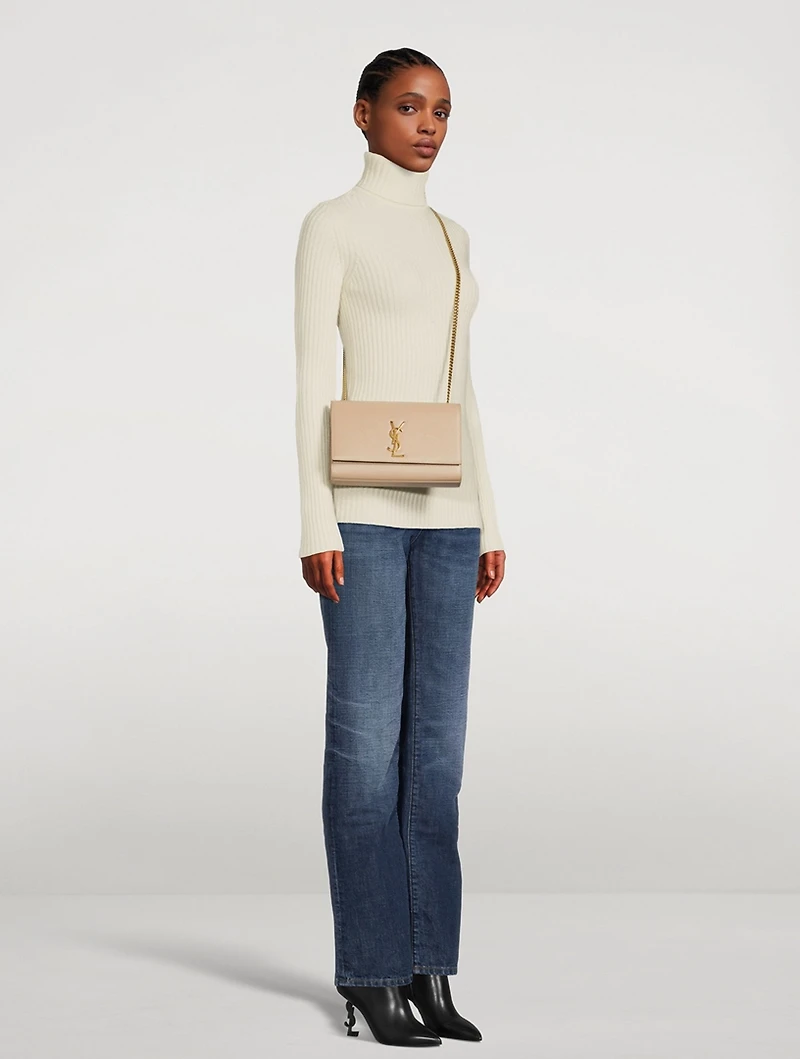 Medium Kate YSL Monogram Leather Chain Bag