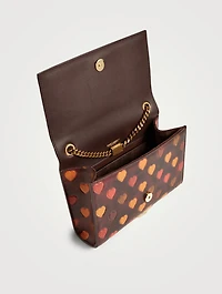Small Kate YSL Monogram Heart-Embossed Leather Chain Bag