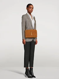 Kate Reversible YSL Monogram Leather And Suede Bag