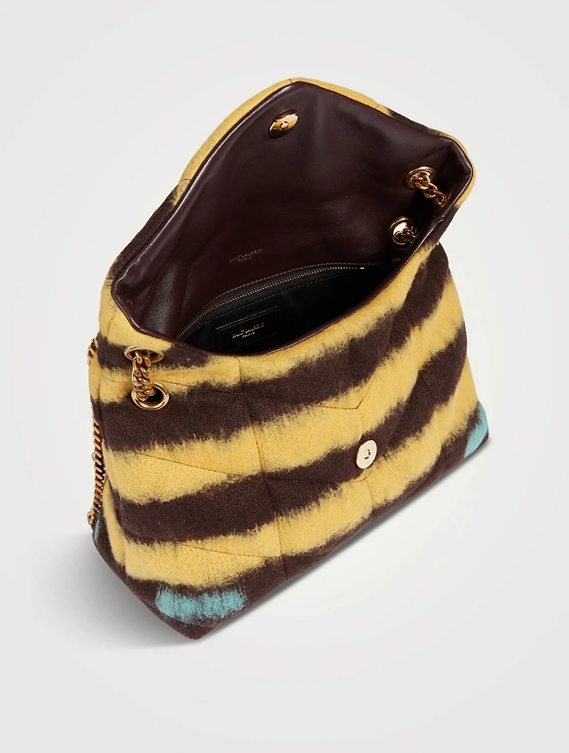 Small Loulou Puffer YSL Monogram Chain Bag In Tie Dye