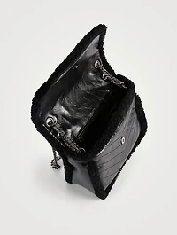 Medium Niki YSL Monogram Shearling And Leather Chain Bag