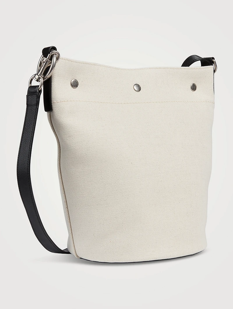 Rive Gauche Linen Bucket Bag