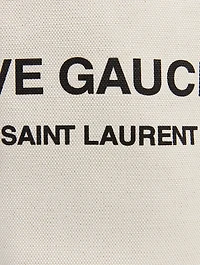 Rive Gauche Linen Bucket Bag