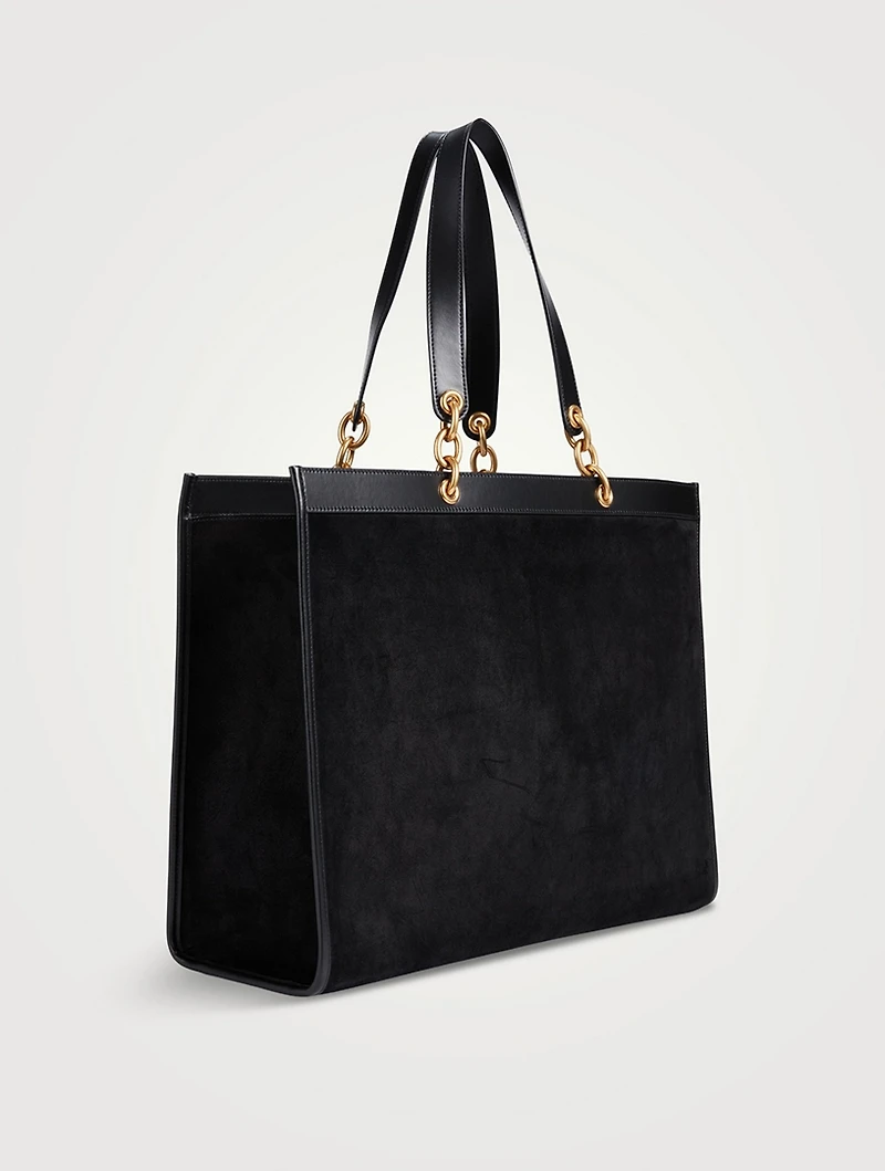 Le Maillon Suede Tote Bag
