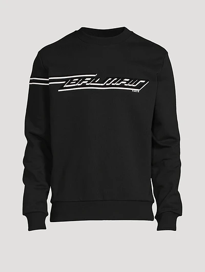 Flocked Logo Sweatshirt