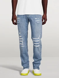 Slim-Fit Ripped Jeans