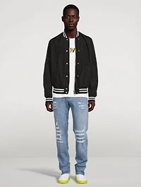 Slim-Fit Ripped Jeans