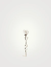 Opyum YSL Heart Earrings With Crystals