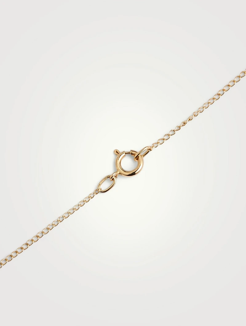 Turquoise Byrdie Heart 10K Gold Chain Necklace