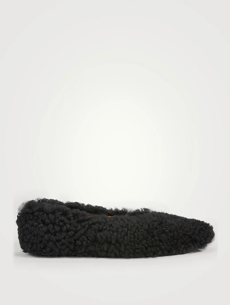Dancer Shearling Ballet Flats