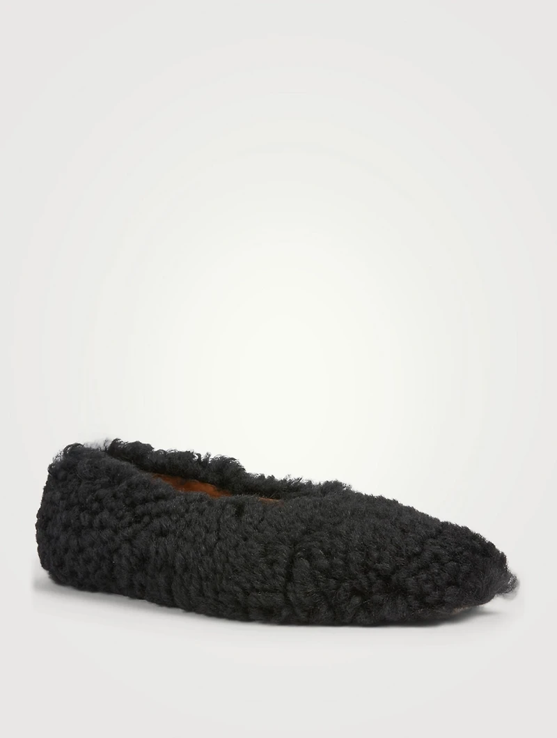 Dancer Shearling Ballet Flats
