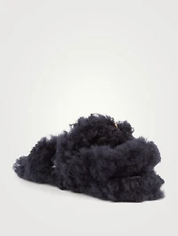 Fussbett Shearling Slingback Sandals