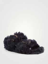 Fussbett Shearling Slingback Sandals