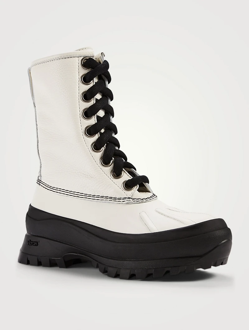 Leather Combat Boots