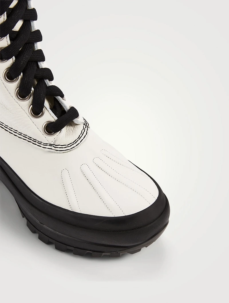Leather Combat Boots