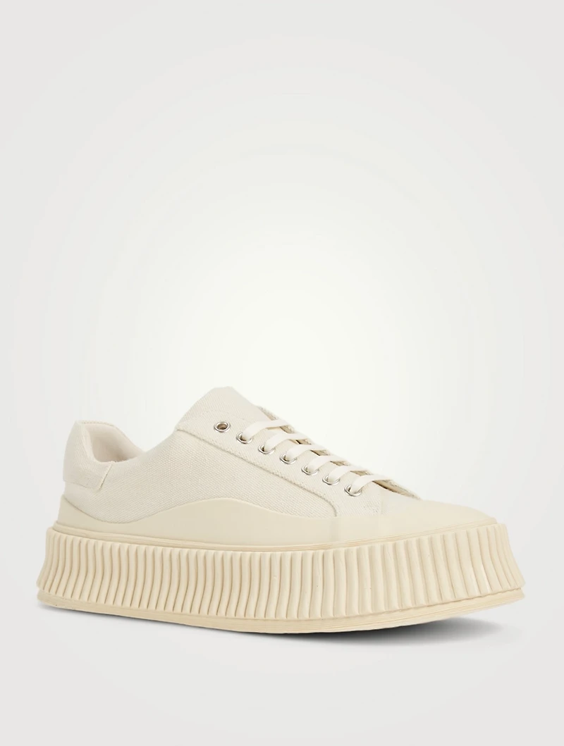 Canvas Platform Sneakers