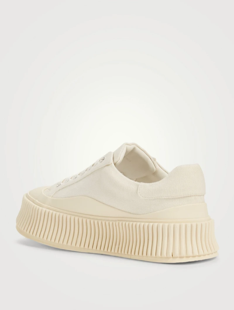 Canvas Platform Sneakers