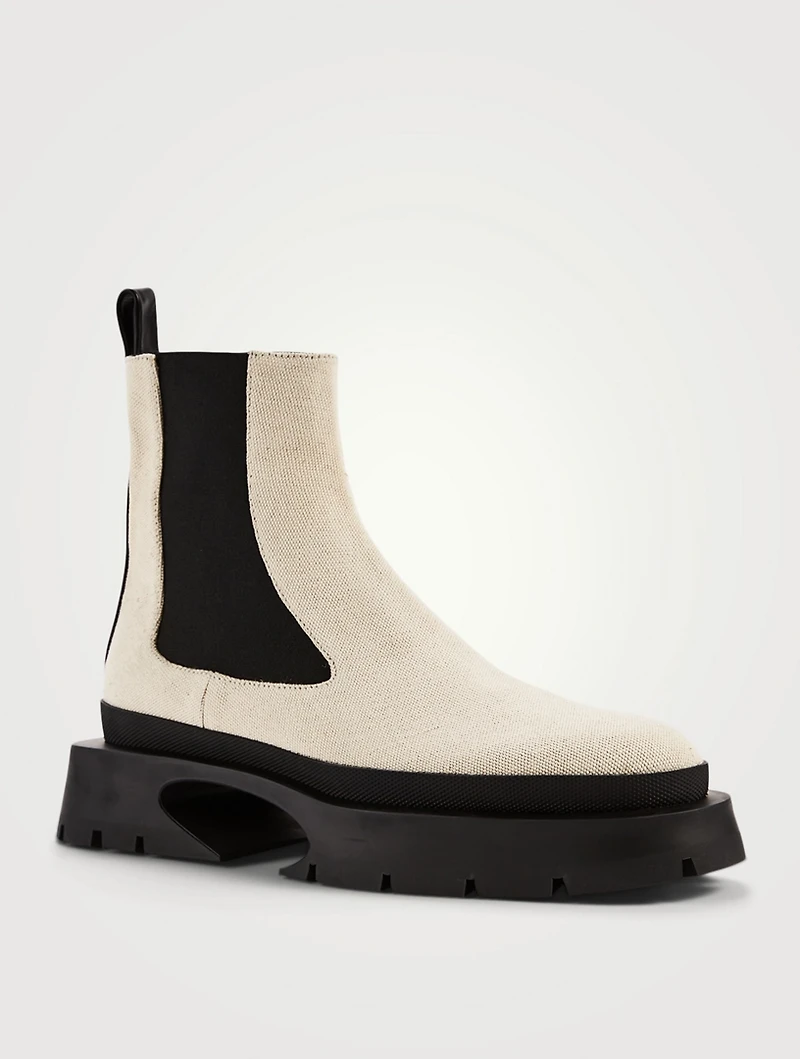 Canvas Chelsea Boots
