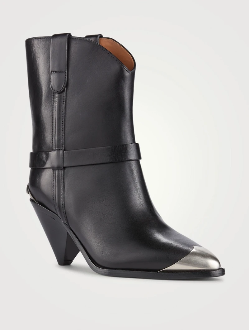 Limza Leather Heeled Western Boots