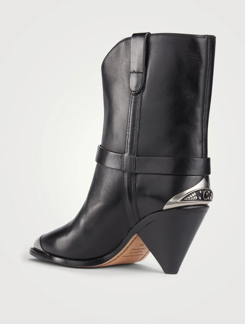 Limza Leather Heeled Western Boots