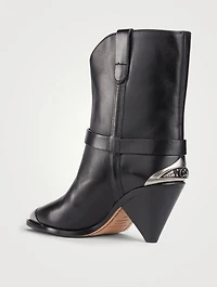 Limza Leather Heeled Western Boots
