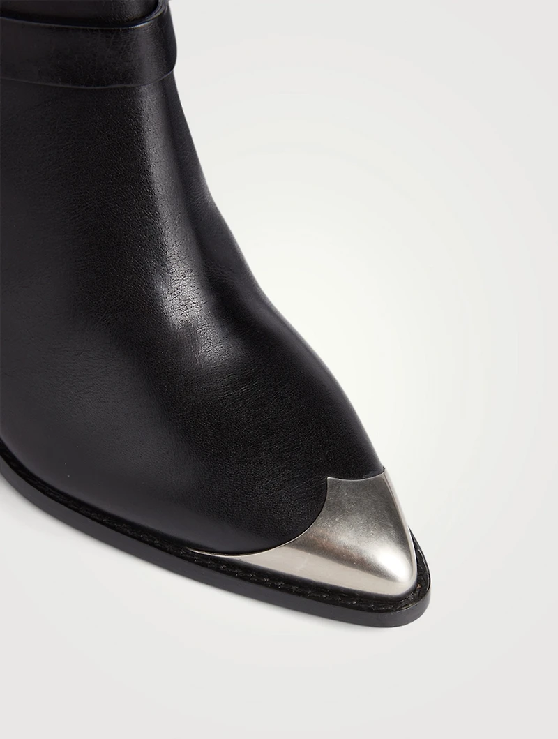 Limza Leather Heeled Western Boots