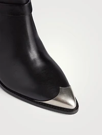 Limza Leather Heeled Western Boots