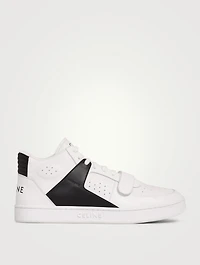 CT-02 Leather Mid-Top Sneakers With Scratch