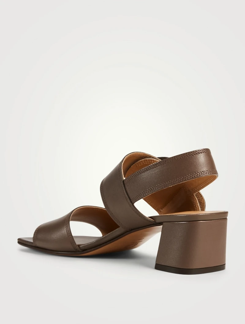 Leather Slingback Sandals