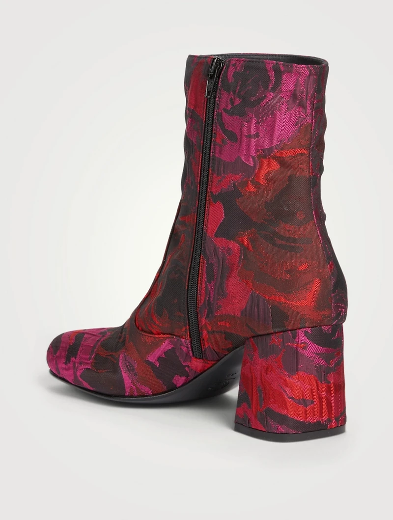 Brocade Ankle Boots