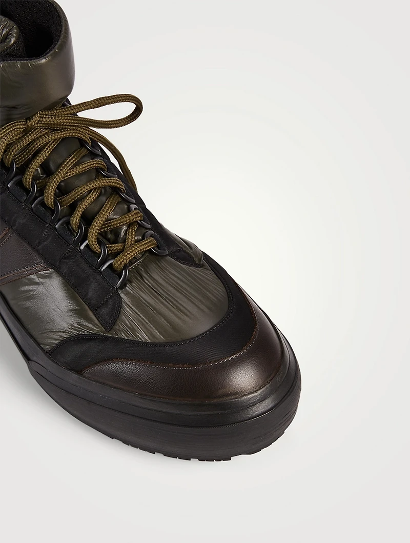 Padded High-Top Sneakers