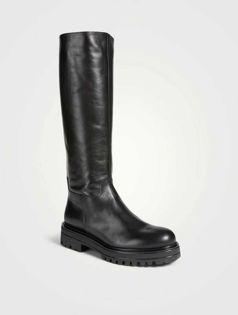 Rayna Leather Knee-High Boots