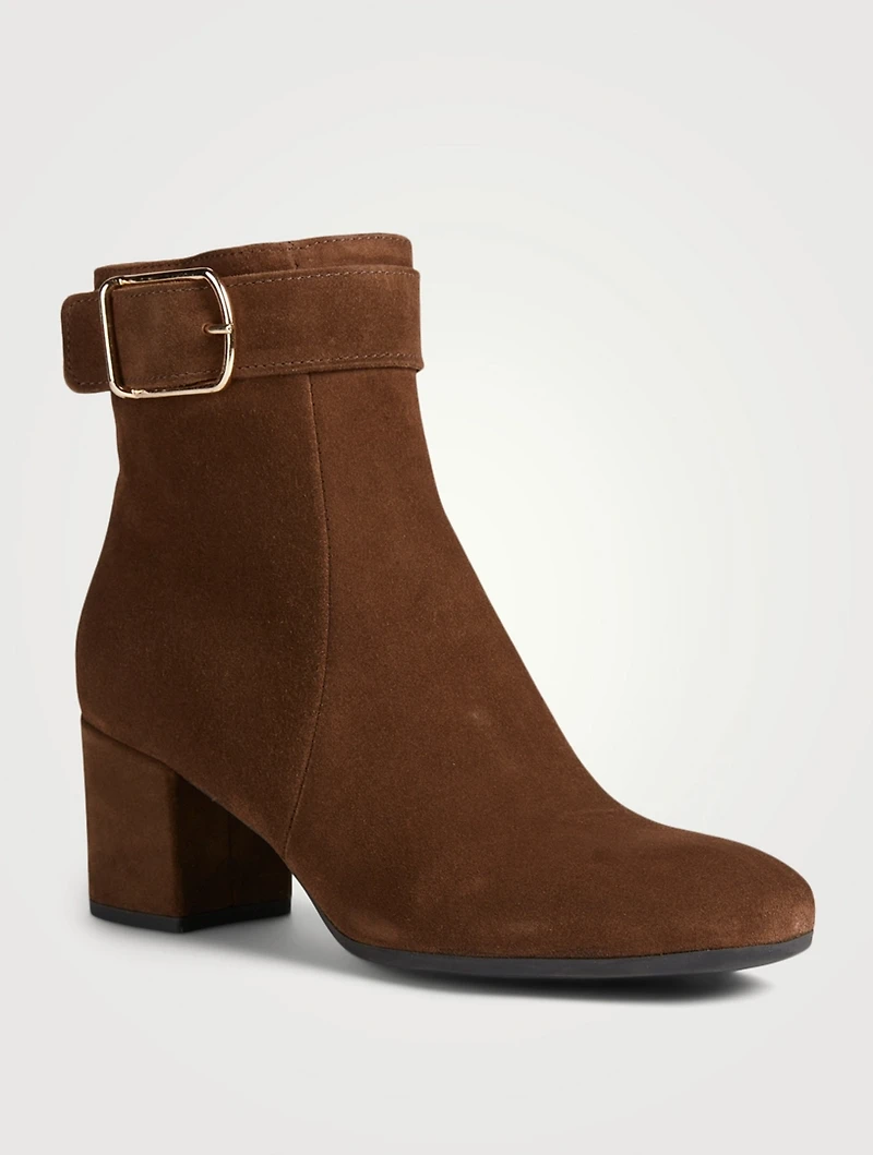Jesse Suede Heeled Ankle Boots