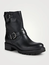 Corina Leather Moto Ankle Boots