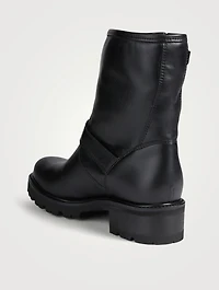 Corina Leather Moto Ankle Boots