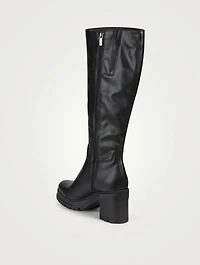 Primrose Leather Heeled Knee-High Boots