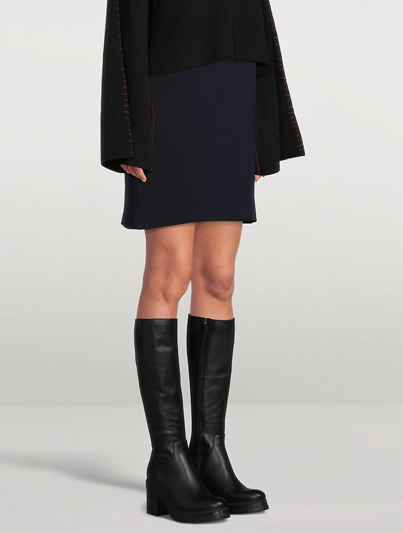 Primrose Leather Heeled Knee-High Boots