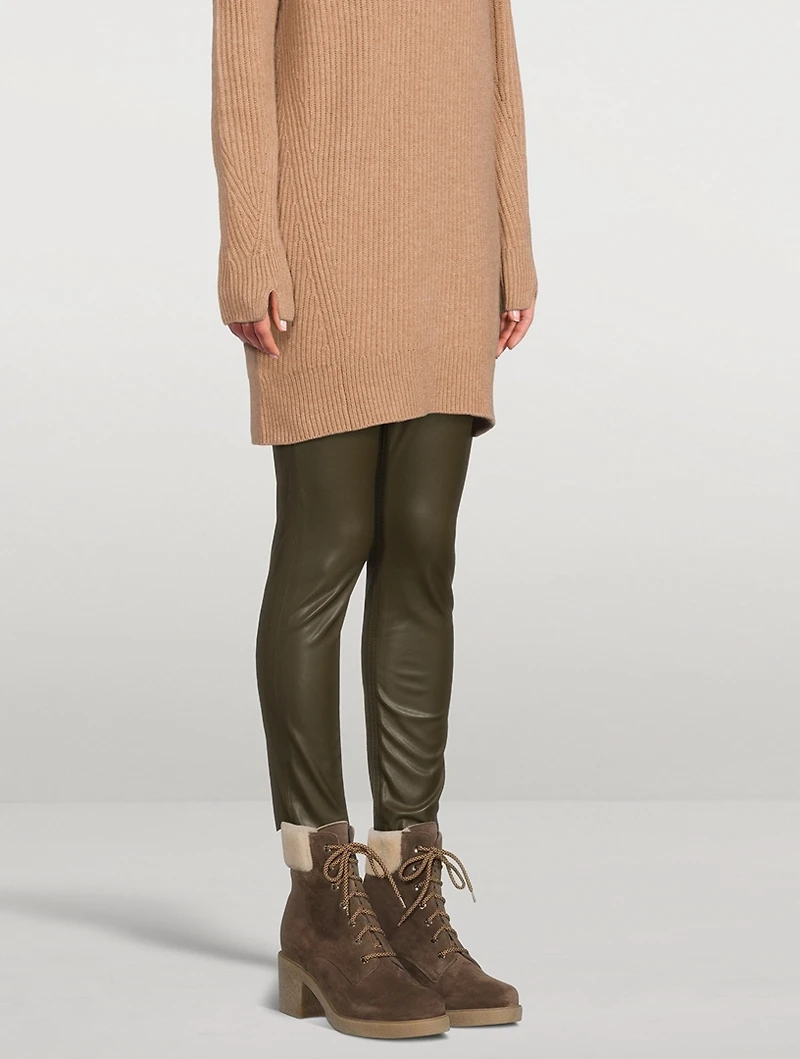 Zoom Suede Heeled Lace-Up Ankle Boots