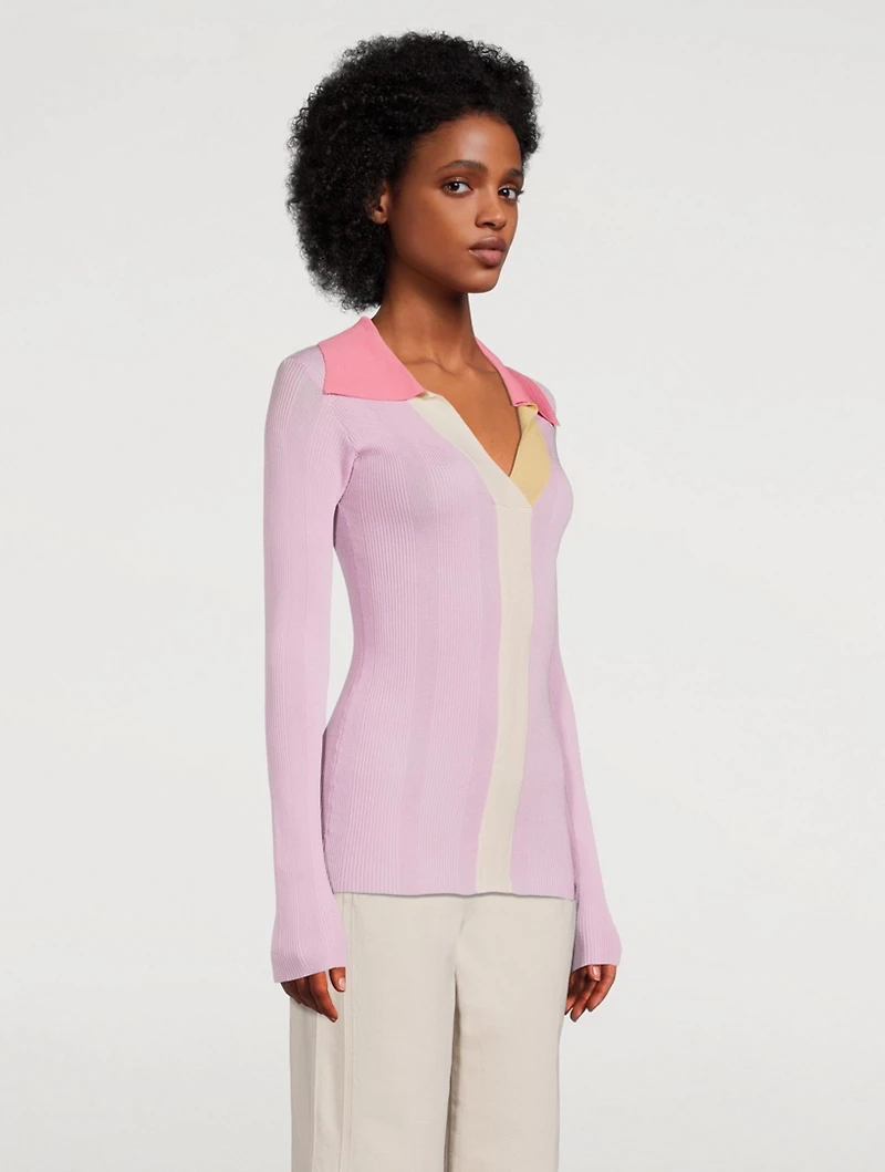 Joy Fitted Top With Collar
