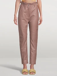 Gracele Paperbag Leather Pants