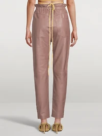 Gracele Paperbag Leather Pants