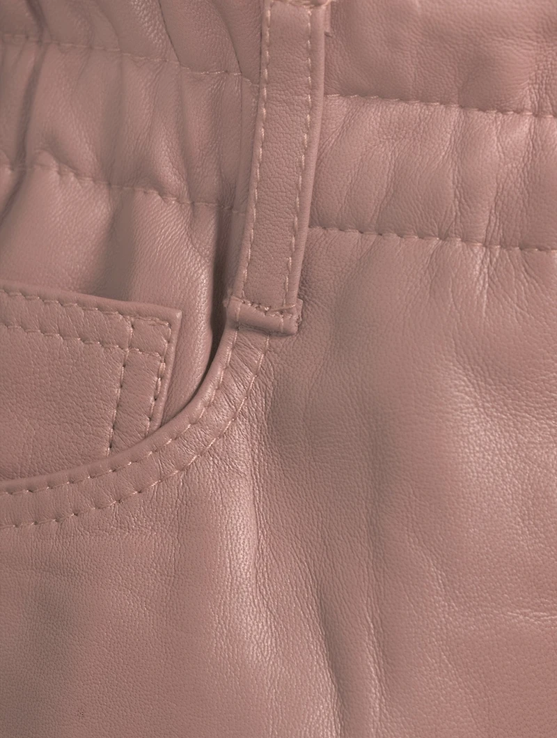 Gracele Paperbag Leather Pants
