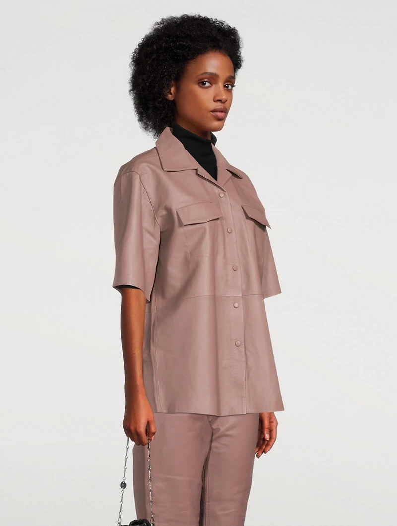 Jocy Leather Shirt