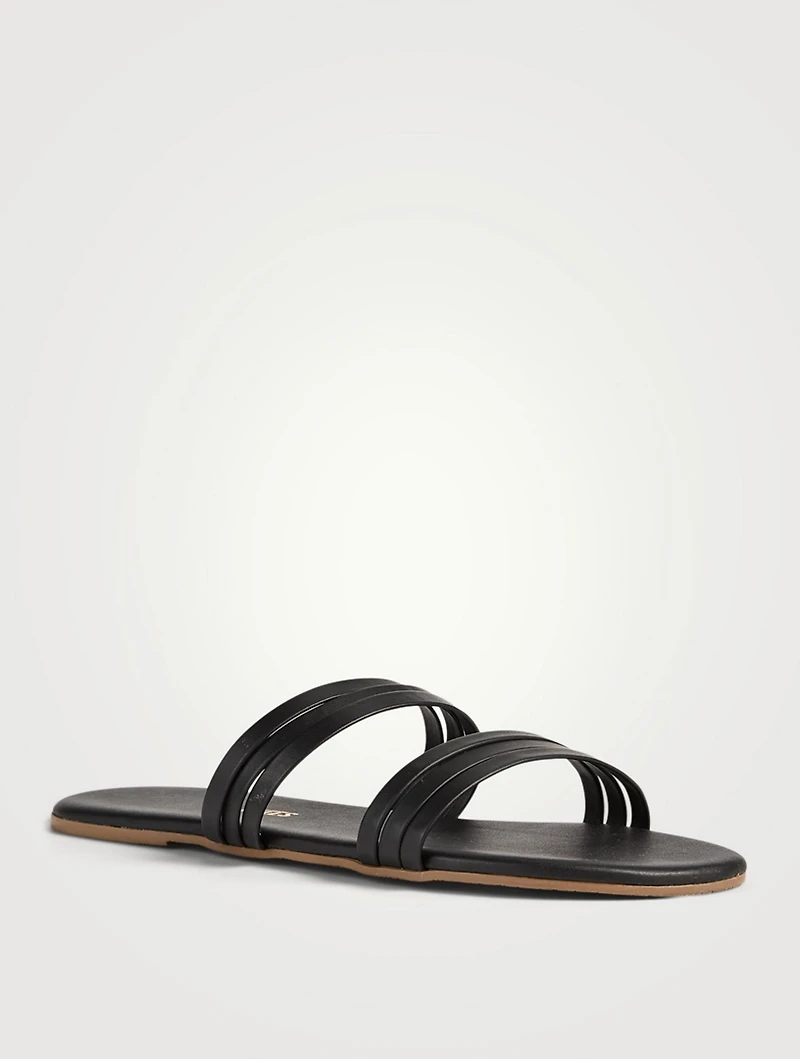 Allegra Leather Slide Sandals