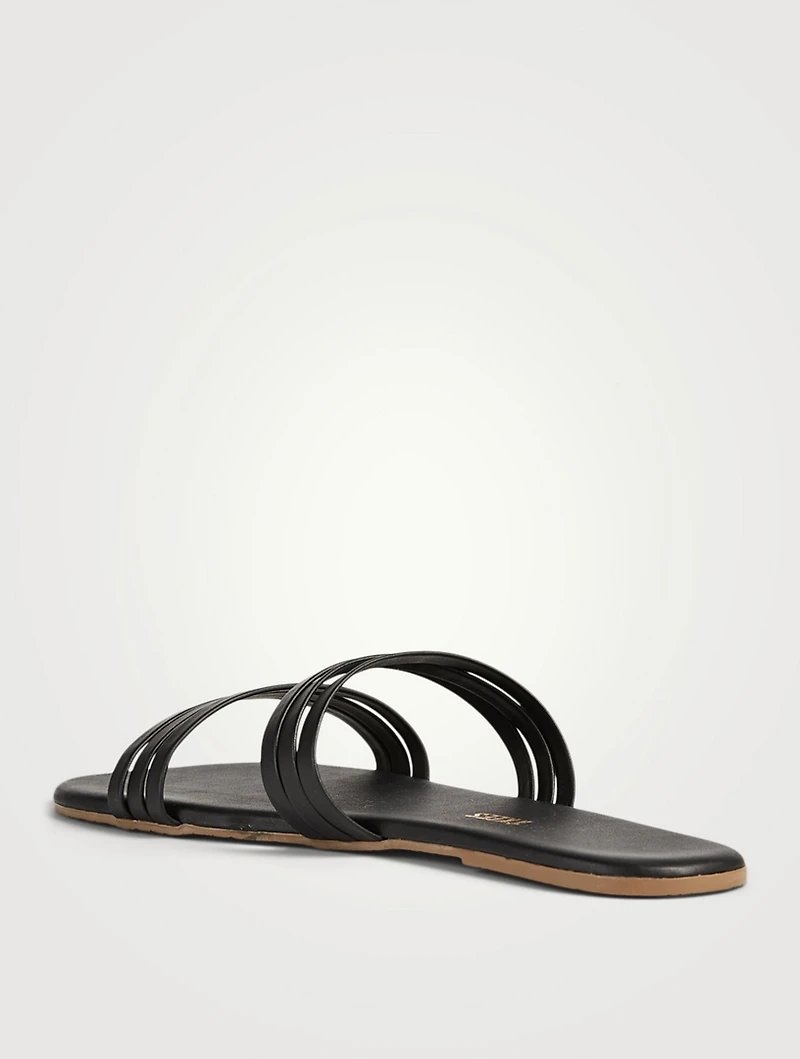 Allegra Leather Slide Sandals