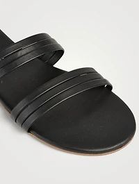 Allegra Leather Slide Sandals