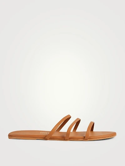 Emma Leather Slide Sandals