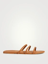 Emma Leather Slide Sandals