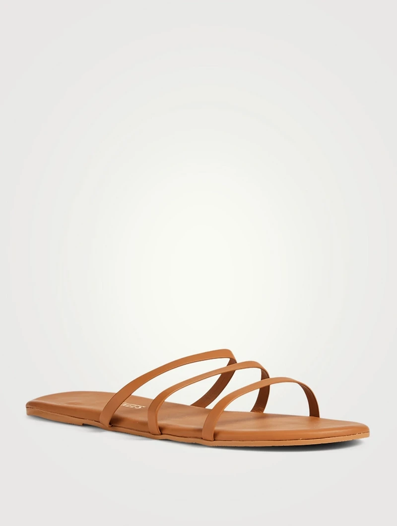 Emma Leather Slide Sandals